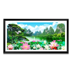 Nature Landscape Floating Frame Scenery Digital Print - (I5714) - 18x36 inch Modern Nature Wall Art for Living Room, Bedroom, Office, Hotels, Drawing Room Nature Landscape Floating Frame Scenery Digital Print - (I5714) - 18x36 inch Modern Nature Wall Art for Living Room, Bedroom, Office, Hotels, Drawing Room