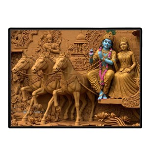 Lord Krishna Laminated Photo - 7x9 Inches, Divine Blessings For Home & Office And Temple Decoration (F16072) Lord Krishna Laminated Photo - 7x9 Inches, Divine Blessings For Home & Office And Temple Decoration (F16072)