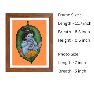 Colored Photo of Bal Gopal | Divine Child Krishna Wall Art | Spiritual Decor for Home & Temple Colored Photo of Bal Gopal | Divine Child Krishna Wall Art | Spiritual Decor for Home & Temple