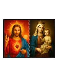 Jesus Christ - Our Lady Of Velankanni Laminated Photo - 9x11 Inches, Divine Blessings For Home & Office And Temple Decoration (F16375)