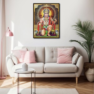 Hanuman Laminated Photo - 5x7 Inches, Divine Blessings for Home & Office and Temple Decoration
