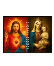 Jesus Lady Of FatimaLaminated Photo - 13x15 Inches, Divine Blessings For Home & Office And Temple Decoration (F16220)