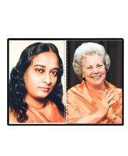 Paramahansa Yogananda & Sri Daya Mata Laminated Photo - 11x13 Inches, Divine Blessings For Home & Office And Temple Decoration (F16326)
