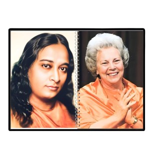 Paramahansa Yogananda & Sri Daya Mata Laminated Photo - 11x13 Inches, Divine Blessings For Home & Office And Temple Decoration (F16326)