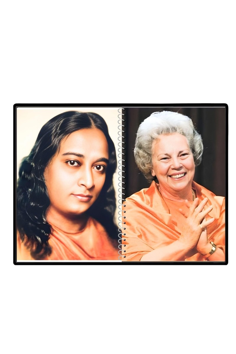 Paramahansa Yogananda & Sri Daya Mata Laminated Photo - 11x13 Inches, Divine Blessings For Home & Office And Temple Decoration (F16326)