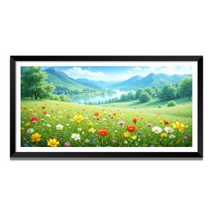 Nature Landscape Floating Frame Scenery Digital Print - (I5727) - 18x36 inch Modern Nature Wall Art for Living Room, Bedroom, Office, Hotels, Drawing Room Nature Landscape Floating Frame Scenery Digital Print - (I5727) - 18x36 inch Modern Nature Wall Art for Living Room, Bedroom, Office, Hotels, Drawing Room