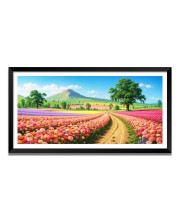 Nature Landscape Floating Frame Scenery Digital Print - (I5874) - 12x24 inch Modern Nature Wall Art for Living Room, Bedroom, Office, Hotels, Drawing Room