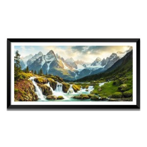 Nature Landscape Floating Frame Scenery Digital Print - (I5776) - 24x48 inch Modern Nature Wall Art for Living Room, Bedroom, Office, Hotels, Drawing Room Nature Landscape Floating Frame Scenery Digital Print - (I5776) - 24x48 inch Modern Nature Wall Art for Living Room, Bedroom, Office, Hotels, Drawing Room