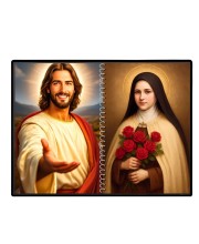 Jesus Christ-St. Therese Of Lisieux Laminated Photo - 7x9 Inches, Divine Blessings For Home & Office And Temple Decoration (F16402)