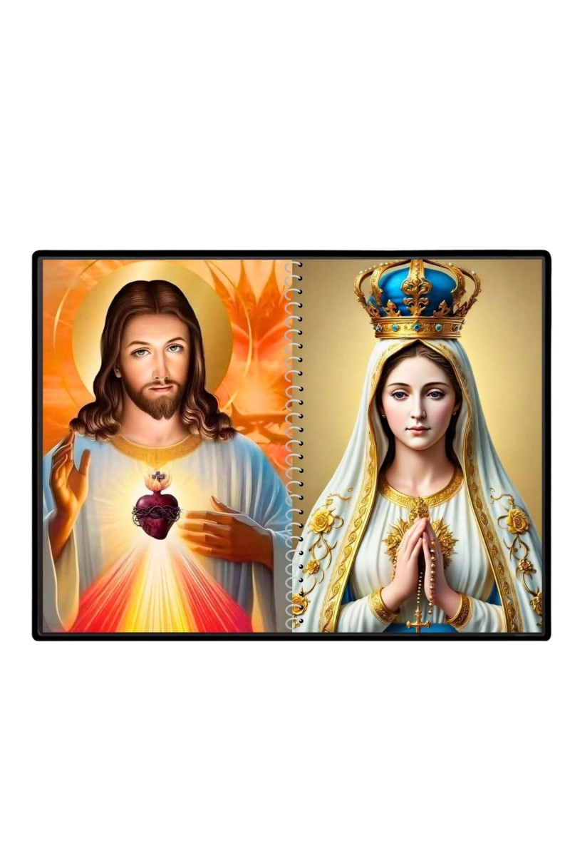 Esus Christ - Blessed Virgin Mary Laminated Photo - 7x9 Inches, Divine Blessings For Home & Office And Temple Decoration (F16431)