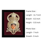 Maa Durga Colored Photo | Hindu Goddess Wall Art for Home & Temple Decoration|Divine Wall Art for Devotional Spaces | Hindu Goddess Artwork for Spiritual and Home Decoration
