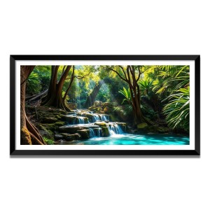 Nature Landscape Floating Frame Scenery Digital Print - (I5588) - 18x36 inch Modern Nature Wall Art for Living Room, Bedroom, Office, Hotels, Drawing Room Nature Landscape Floating Frame Scenery Digital Print - (I5588) - 18x36 inch Modern Nature Wall Art for Living Room, Bedroom, Office, Hotels, Drawing Room