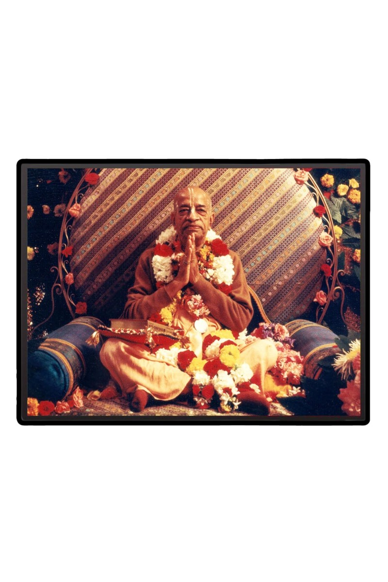 Swami Prabhupada Laminated Photo - 5x7 Inches, Divine Blessings for Home & Office and Temple Decoration