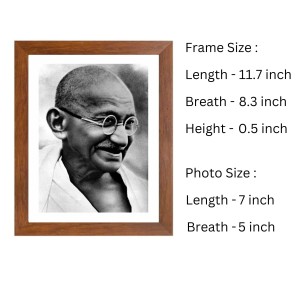Mahatma Gandhi Black Photograph | Classic Historical Wall Art| Ideal for Home or Office Decor Mahatma Gandhi Black Photograph | Classic Historical Wall Art| Ideal for Home or Office Decor