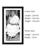 Sri Sri Maa Sarada Devi Black Photo Frame |Elegant Wall Art|Devotional wall art| for Home or Meditation Space or puja room