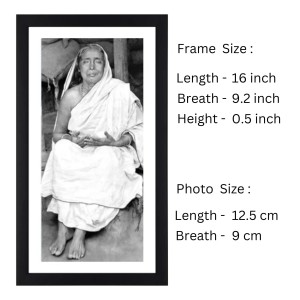 Sri Sri Maa Sarada Devi Black Photo Frame |Elegant Wall Art|Devotional wall art| for Home or Meditation Space or puja room Sri Sri Maa Sarada Devi Black Photo Frame |Elegant Wall Art|Devotional wall art| for Home or Meditation Space or puja room