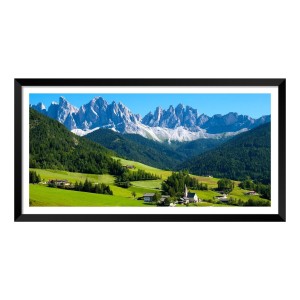 Nature Landscape Floating Frame Scenery Digital Print - (I5899) - 24x48 inch Modern Nature Wall Art for Living Room, Bedroom, Office, Hotels, Drawing Room