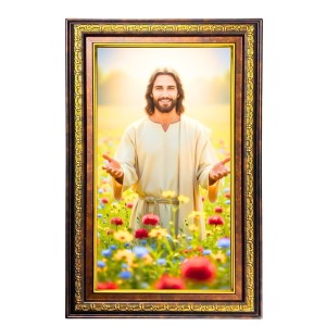 Lord Jesus Digital Golden Balck Color Photo Frame | Hindu Religious Wall Decor | 18x24 Inches - Inspirational Wall Art For Office, Home Decor - Ideal Spiritual Gift (F16740) Lord Jesus Digital Golden Balck Color Photo Frame | Hindu Religious Wall Decor | 18x24 Inches - Inspirational Wall Art For Office, Home Decor - Ideal Spiritual Gift (F16740)