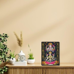Lakshmi & Ganesh Laminated Photo - 5x7 Inches, Divine Blessings for Home & Office and Temple Decoration Lakshmi & Ganesh Laminated Photo - 5x7 Inches, Divine Blessings for Home & Office and Temple Decoration