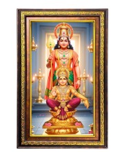 Lord Murugan Digital Golden Balck Color Photo Frame | Hindu Religious Wall Decor | 10x16 Inches - Inspirational Wall Art For Office, Home Decor - Ideal Spiritual Gift (F16750)