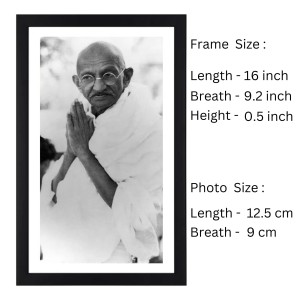 Mahatma Gandhi Black Photograph | Classic Historical Wall Art | Ideal for Home or Office Decor Mahatma Gandhi Black Photograph | Classic Historical Wall Art | Ideal for Home or Office Decor