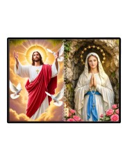 Jesus Christ-Immaculate Conception Laminated Photo - 7x9 Inches, Divine Blessings For Home & Office And Temple Decoration (F16438)