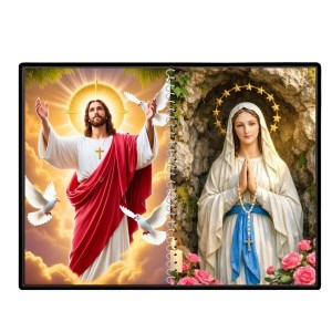 Jesus Christ - Immaculate Conception Laminated Photo - 5x7 Inches, Divine Blessings For Home & Office And Temple Decoration (F16438)