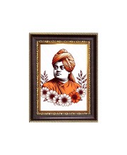 Swami Vivekananda Digital Print Photo 10.7x12.7 inches - Vibrant Religious Wall Art for Home or Office Decor.