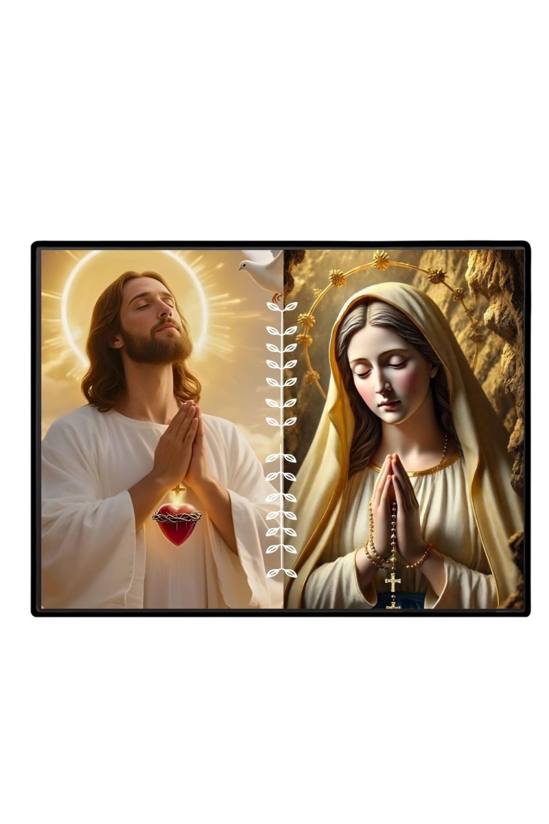 Jesus Christ-Immaculate Conception Laminated Photo - 7x9 Inches, Divine Blessings For Home & Office And Temple Decoration (F16269)