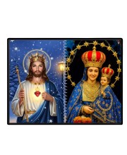 Jesus Christ-Our Lady Of Good Health Laminated Photo - 7x9 Inches, Divine Blessings For Home & Office And Temple Decoration (F16354)