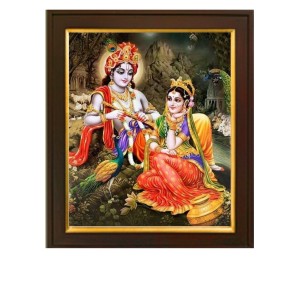 HI Tech Sales Traditional Radha-Krishna Painting With Frame Wall Art, Multicolor, Traditional, 10 X 12 inches, Set of 1 HI Tech Sales Traditional Radha-Krishna Painting With Frame Wall Art, Multicolor, Traditional, 10 X 12 inches, Set of 1