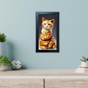 Hitech Sales Cat Picture of Cake Wall-Mount Polystyrene Photo Frame Home Decoration and Gifting, 9.6 x 15.6 inches Black Frame (Pack of 1, Printed Photo) Hitech Sales Cat Picture of Cake Wall-Mount Polystyrene Photo Frame Home Decoration and Gifting, 9.6 x 15.6 inches Black Frame (Pack of 1, Printed Photo)