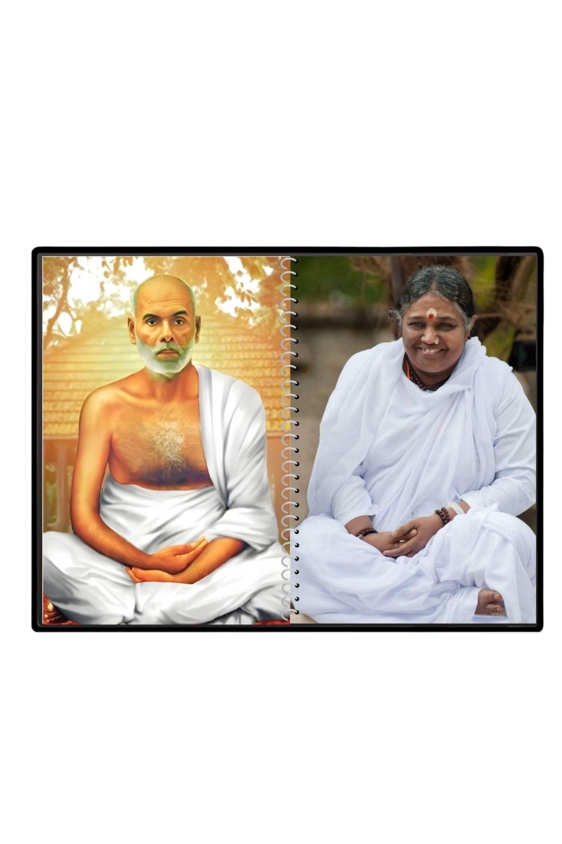 Sri Ramana Maharshi & Mother (Ammal) Laminated Photo - 7x9 Inches, Divine Blessings For Home & Office And Temple Decoration (F16313)