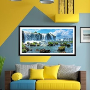 Nature Landscape Floating Frame Scenery Digital Print - (I5746) - 18x36 inch Modern Nature Wall Art for Living Room, Bedroom, Office, Hotels, Drawing Room Nature Landscape Floating Frame Scenery Digital Print - (I5746) - 18x36 inch Modern Nature Wall Art for Living Room, Bedroom, Office, Hotels, Drawing Room