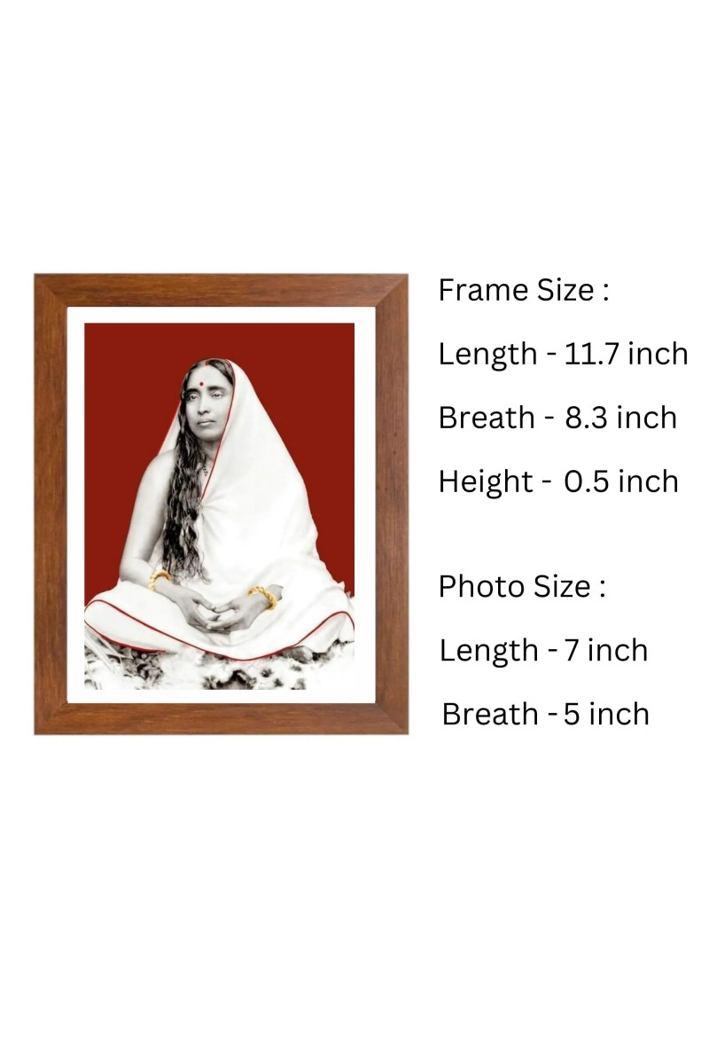 Sri Sri Maa Sarada Devi Photo | Elegant Wall Art | Devotional wall art | Perfect for Home or puja room