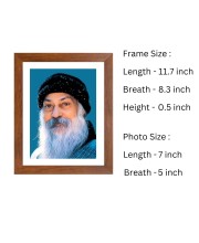Bhagwan Rajneesh (Osho) color Photo | Spiritual Guru Portrait | Enlightened Master Wall Art | Meditation and Yoga Decor