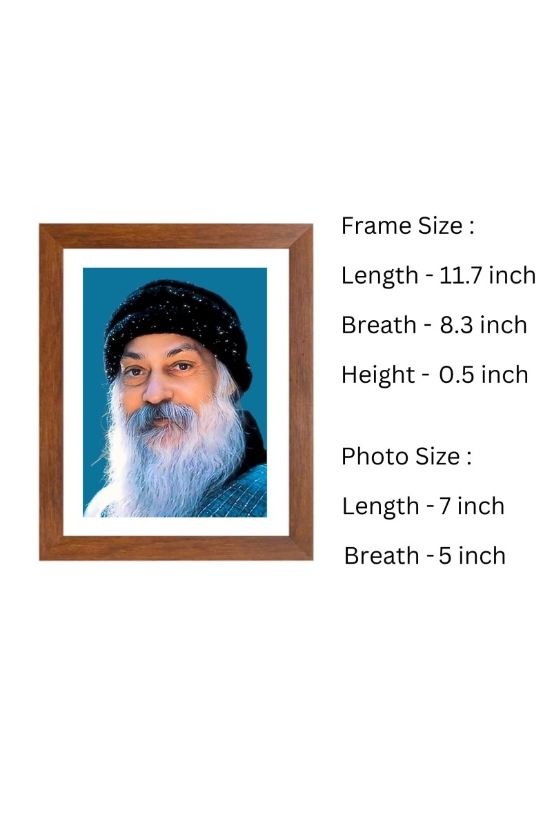 Bhagwan Rajneesh (Osho) color Photo | Spiritual Guru Portrait | Enlightened Master Wall Art | Meditation and Yoga Decor