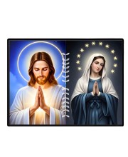 Jesus Christ-Our Lady Of Perpetual Help Laminated Photo - 7x9 Inches, Divine Blessings For Home & Office And Temple Decoration (F16264)