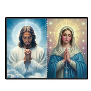 Jesus Christ-Our Lady Of Grace Laminated Photo - 7x9 Inches, Divine Blessings For Home & Office And Temple Decoration (F16425) Jesus Christ-Our Lady Of Grace Laminated Photo - 7x9 Inches, Divine Blessings For Home & Office And Temple Decoration (F16425)