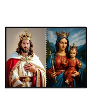 Jesus Christ-Our Lady Of Good Health Laminated Photo - 7x9 Inches, Divine Blessings For Home & Office And Temple Decoration (F16356)