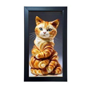 Hitech Sales Cat Picture of Cake Wall-Mount Polystyrene Photo Frame Home Decoration and Gifting, 9.6 x 15.6 inches Black Frame (Pack of 1, Printed Photo) Hitech Sales Cat Picture of Cake Wall-Mount Polystyrene Photo Frame Home Decoration and Gifting, 9.6 x 15.6 inches Black Frame (Pack of 1, Printed Photo)