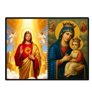 Jesus Christ-Our Lady Of Perpetual Help Laminated Photo - 7x9 Inches, Divine Blessings For Home & Office And Temple Decoration (F16369) Jesus Christ-Our Lady Of Perpetual Help Laminated Photo - 7x9 Inches, Divine Blessings For Home & Office And Temple Decoration (F16369)