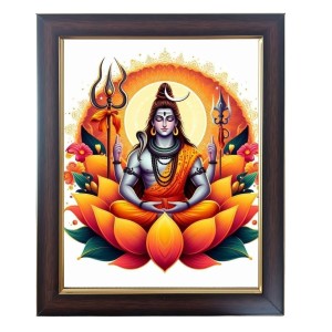 Hitech Sales Mahadev Shiv Ji Photo Frame for Pooja Room, Temple Decor, Home Decoration and Gift(Wall and Tabletop, Rectangular, Polystyrene Frame, Printed Photo, 24 x 29 cm, Black) Hitech Sales Mahadev Shiv Ji Photo Frame for Pooja Room, Temple Decor, Home Decoration and Gift(Wall and Tabletop, Rectangular, Polystyrene Frame, Printed Photo, 24 x 29 cm, Black)