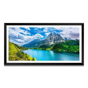 Nature Landscape Floating Frame Scenery Digital Print - (I5838) - 24x36 inch Modern Nature Wall Art for Living Room, Bedroom, Office, Hotels, Drawing Room