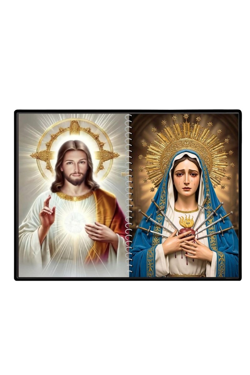 Jesus Christ - Our Lady Of Sorrows Laminated Photo - 11x13 Inches, Divine Blessings For Home & Office And Temple Decoration (F16342)