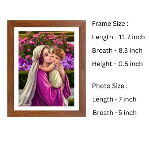 Mother Mary and Baby Jesus Colored Photograph |Divine Wall Art | Devotional wall art Mother Mary and Baby Jesus Colored Photograph |Divine Wall Art | Devotional wall art