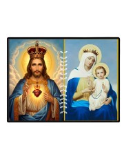 Jesus Lady Of FatimaLaminated Photo - 9x11 Inches, Divine Blessings For Home & Office And Temple Decoration (F16221)