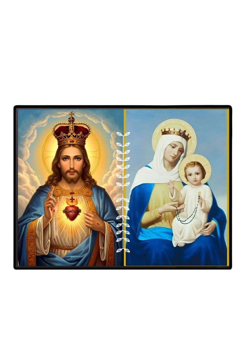 Jesus Lady Of FatimaLaminated Photo - 9x11 Inches, Divine Blessings For Home & Office And Temple Decoration (F16221)