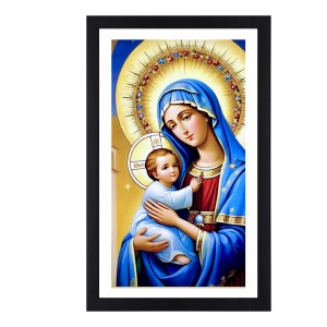 Mother Mary and Baby Jesus Colored Photograph |Divine Wall Art | Print | for Home or ReligiousDecoration | Devotional wall art Mother Mary and Baby Jesus Colored Photograph |Divine Wall Art | Print | for Home or ReligiousDecoration | Devotional wall art