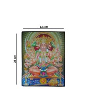 Panchmukhi Hanuman Laminated Photo Frame Five-Faced Lord Hanuman for Protection & Power Hindu God for Home, Office & Temple Decor (12x18 Inch, Multicolor)